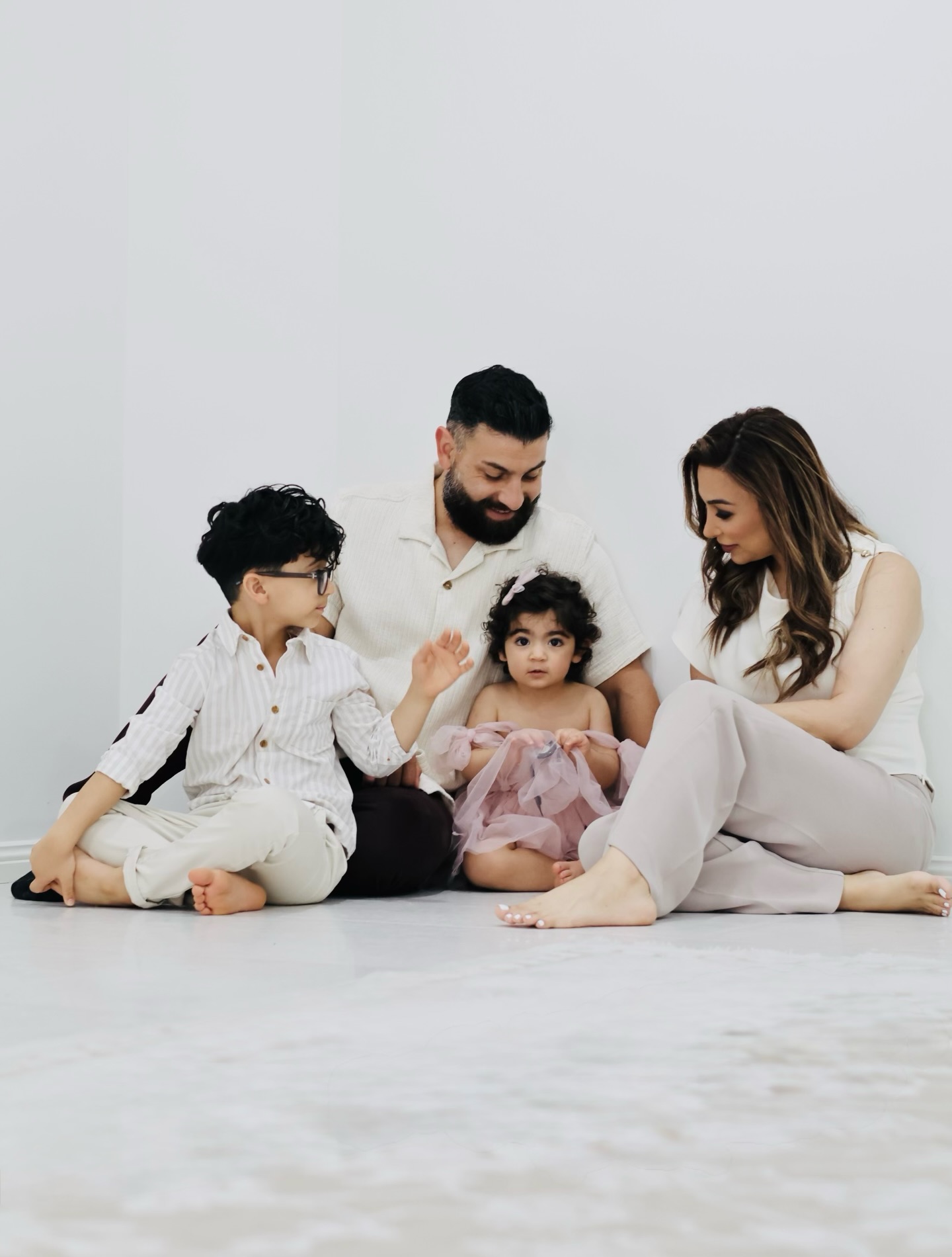 Family studio portrait